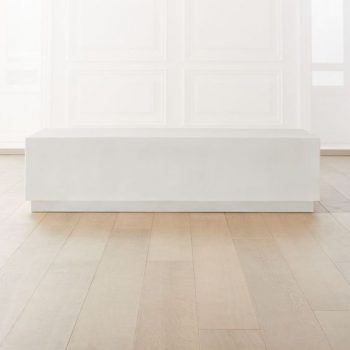Matter Ivory Cement Rectangle Coffee Table