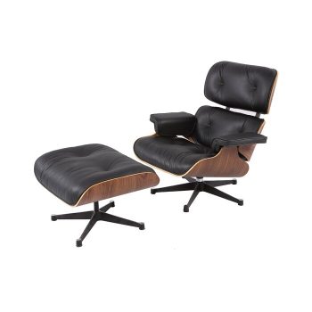 Emilio Swivel Lounge Chair and Ottoman