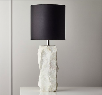 Raw Marble Table Lamp