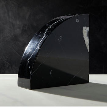harp Black Marble Magnetic Knife Block