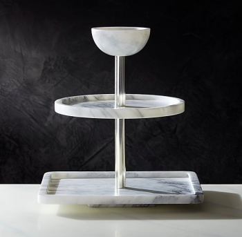 3-Tier Marble Party Tower